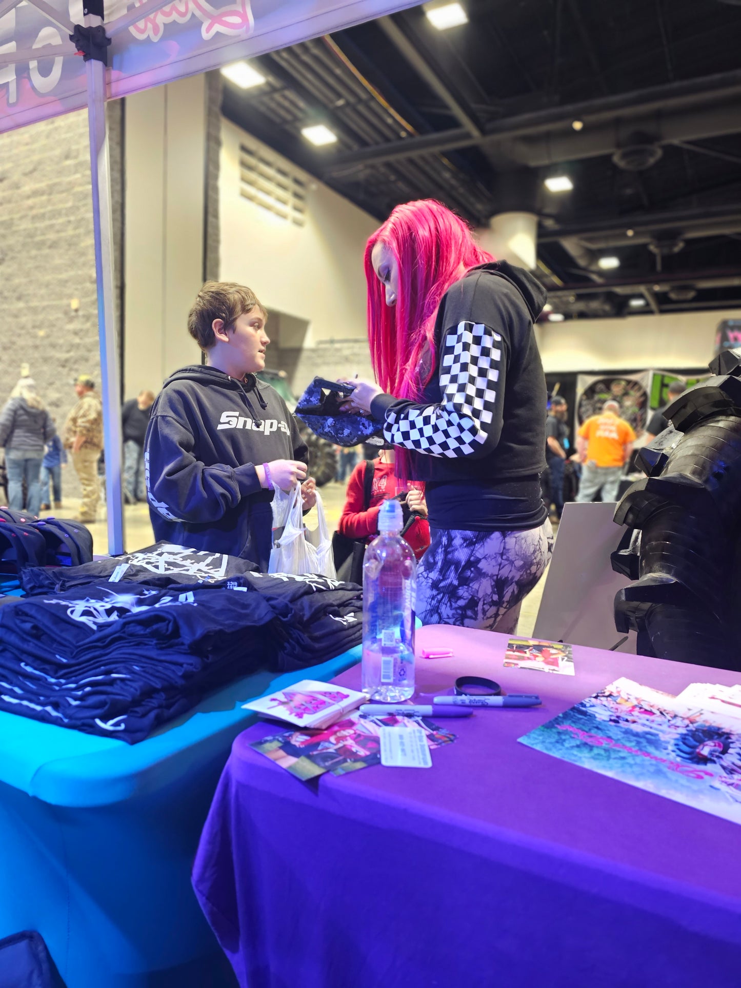 Racing Crop Top Diamond Dust Hoodie