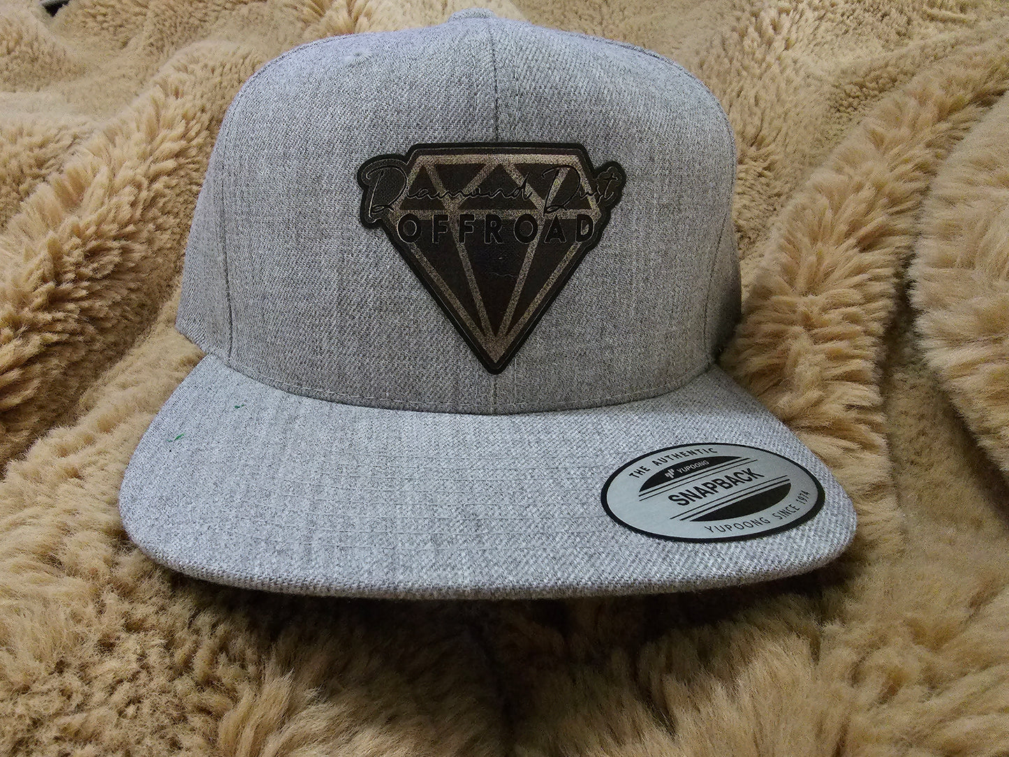 Grey Chambray Diamond Dust Flatbill