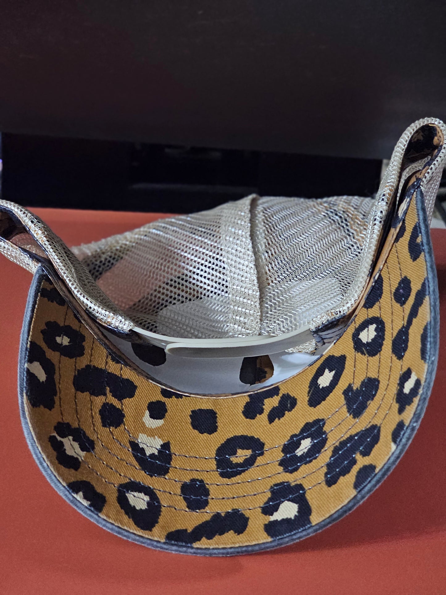 Black and Leopard Women's ponytail hats