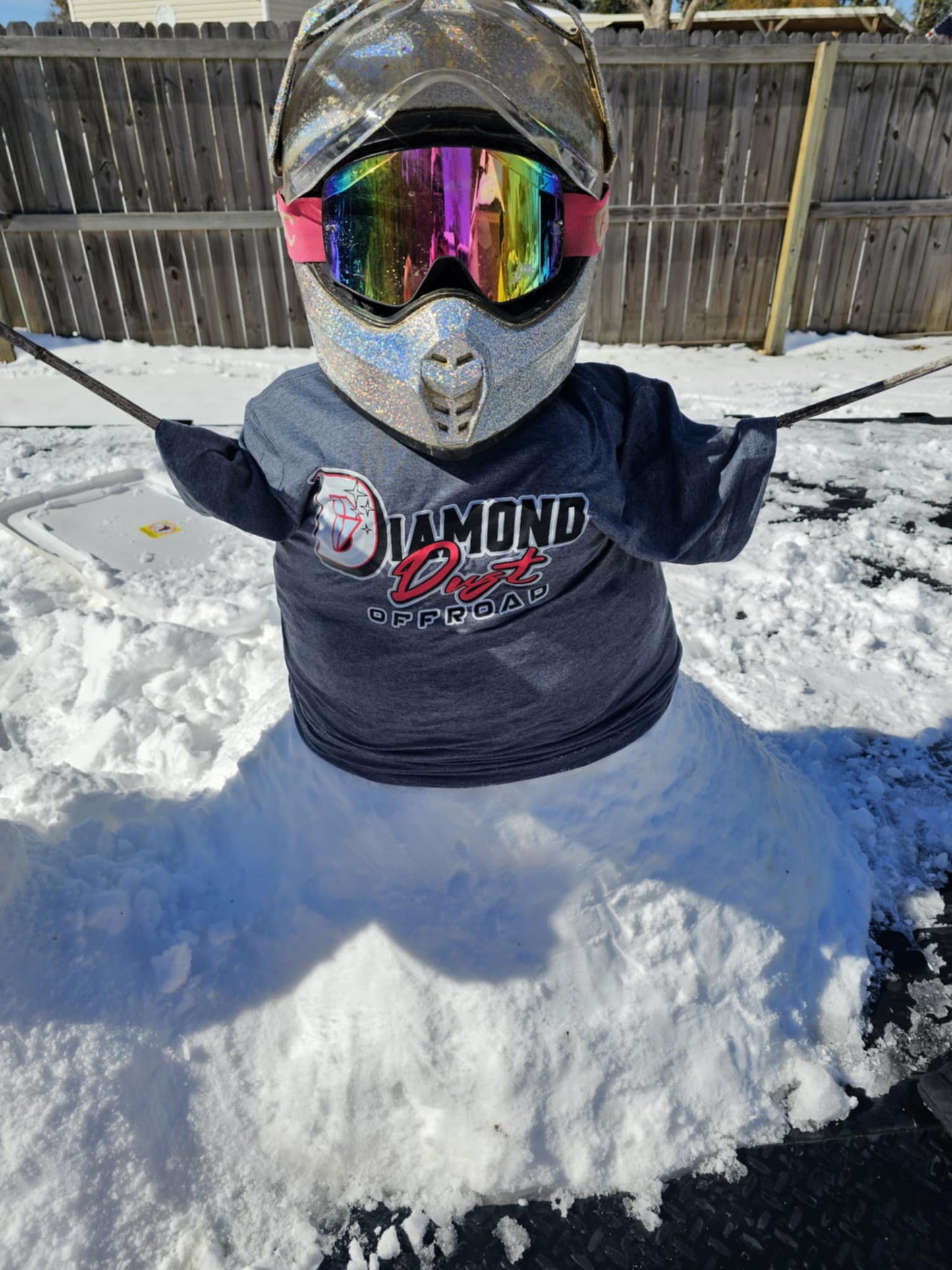 Heather Grey Diamond Dust Shirt (new logo)