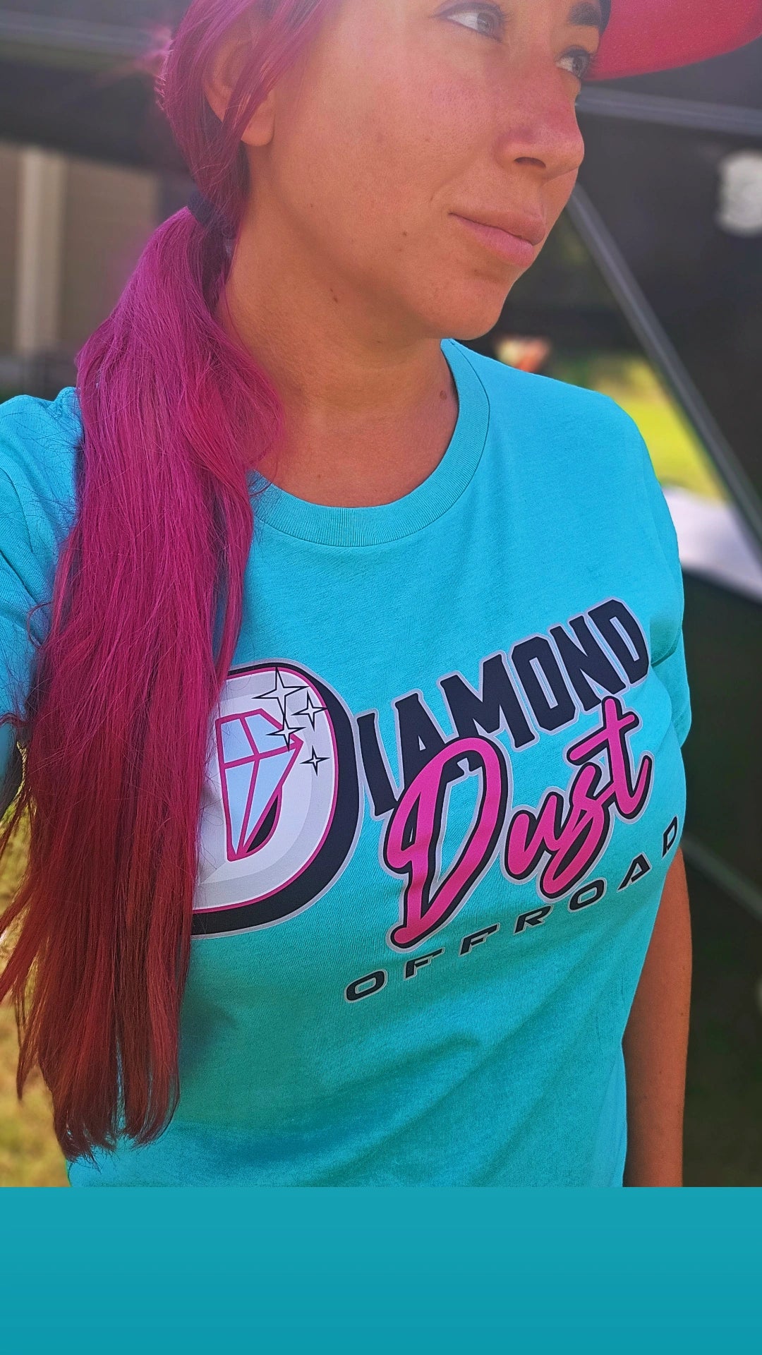 Bright light blue/teal - Diamond Dust