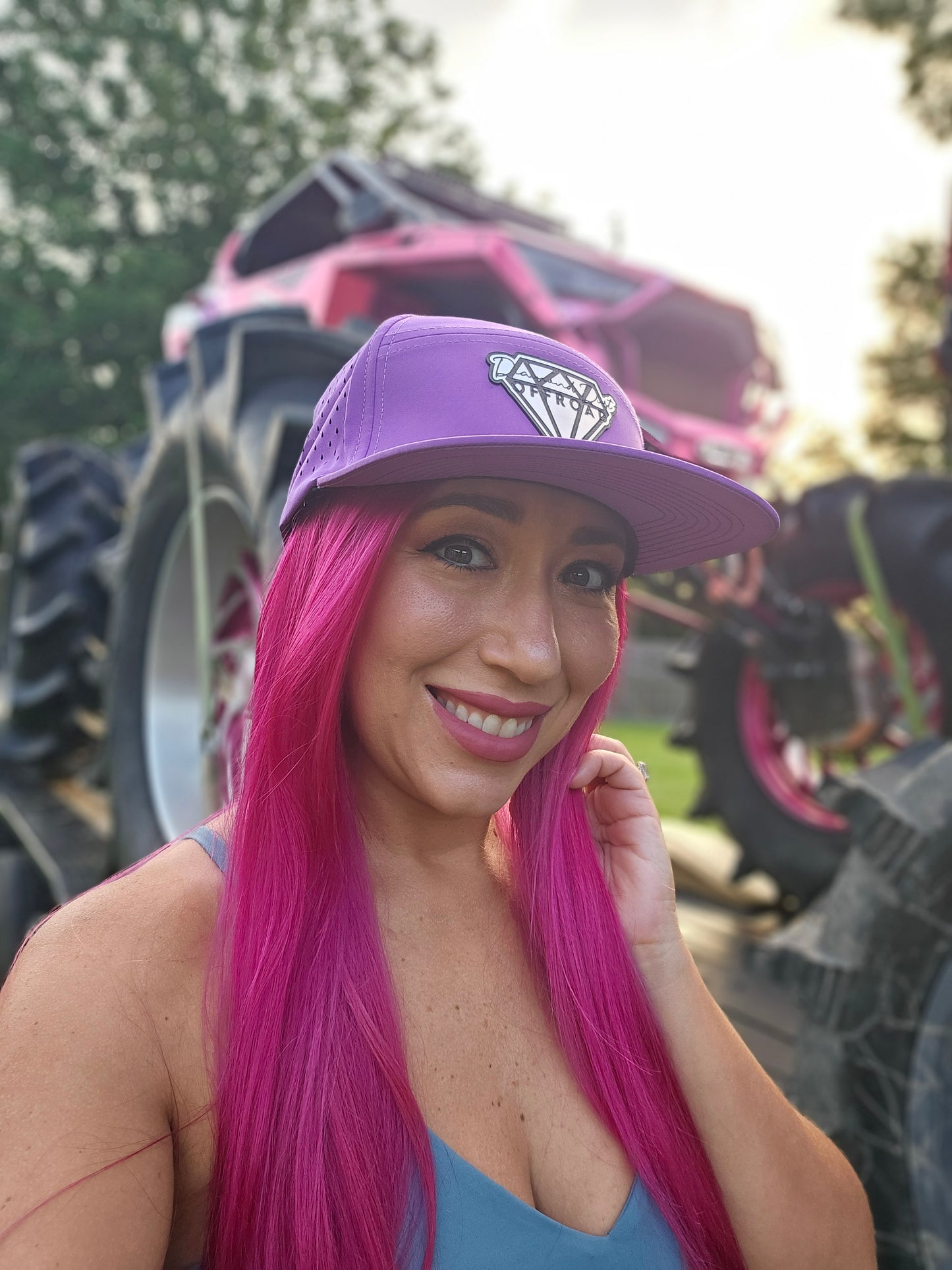 Bright purple π DIAMOND DUST waterproof hat