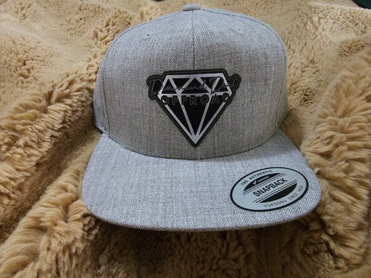 Grey Chambray Diamond Dust Flatbill