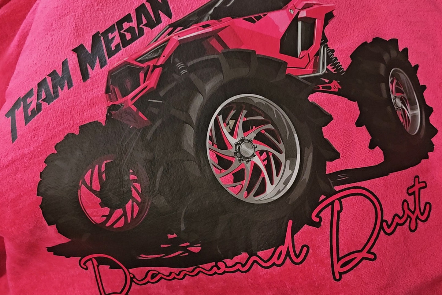 TEAM MEGAN Beach towel diamond dust