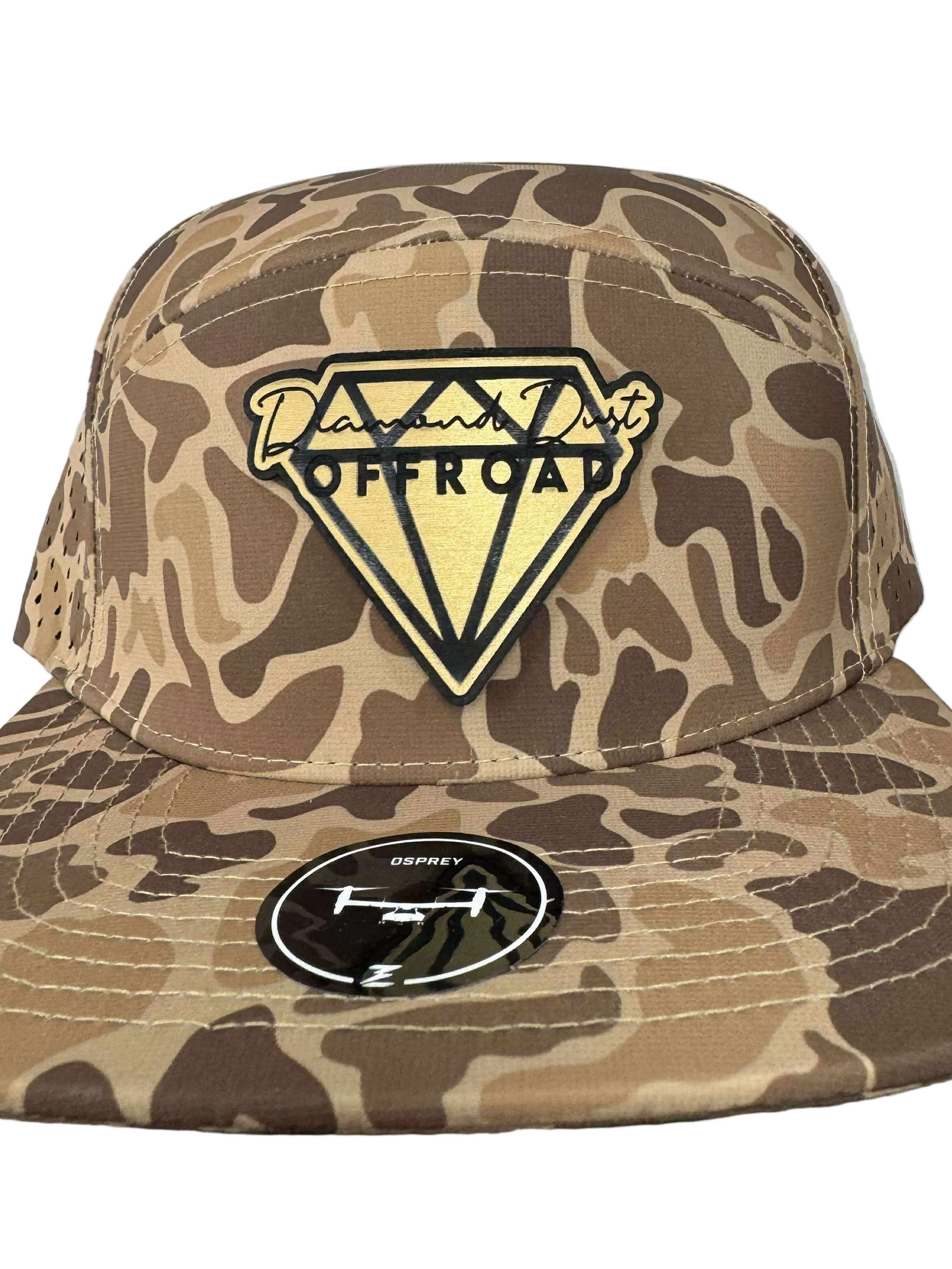 Desert camo waterproof snapback  - gold logo WATERPROOF