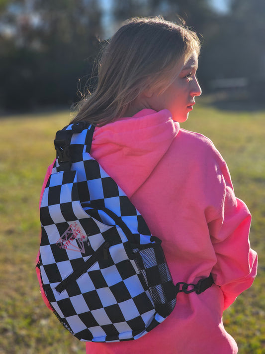 Checkered Sling Shoulder Bag